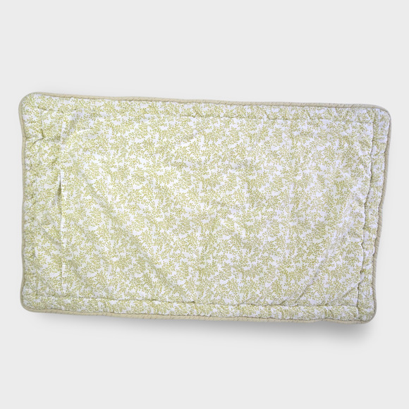 2 Croscill Cecilia King Shams Roses and Eyelet Lace Cottage Patchwork 86"x18" - Picture 5 of 8